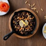 لحمة رأس عصفور مع صنوبر