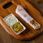 سندويش شاورما الدجاج صاج الحجم الوسط